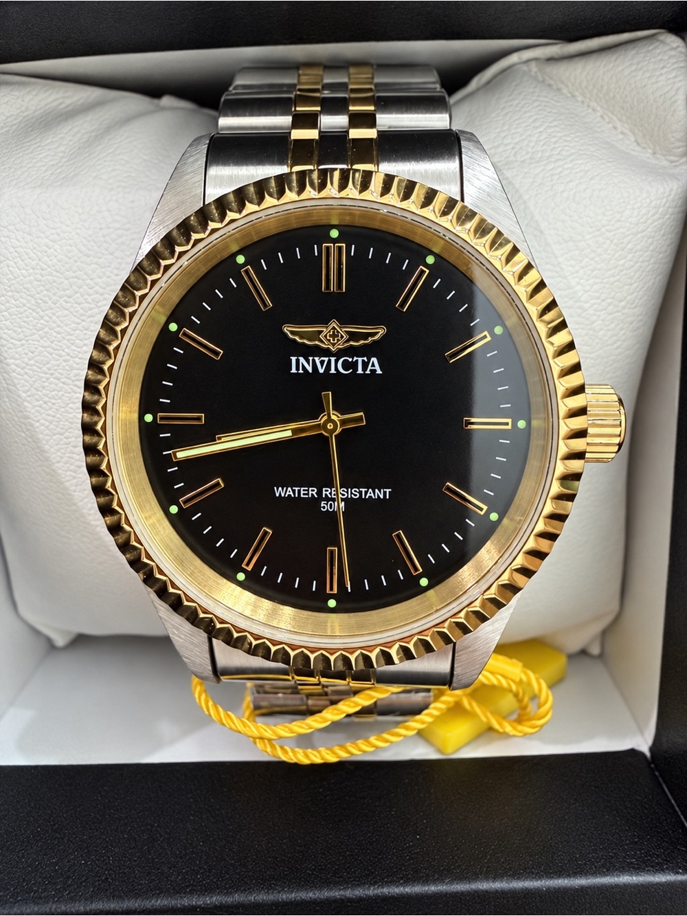 Invicta Specialty Two-Tone Black Dial Watch
